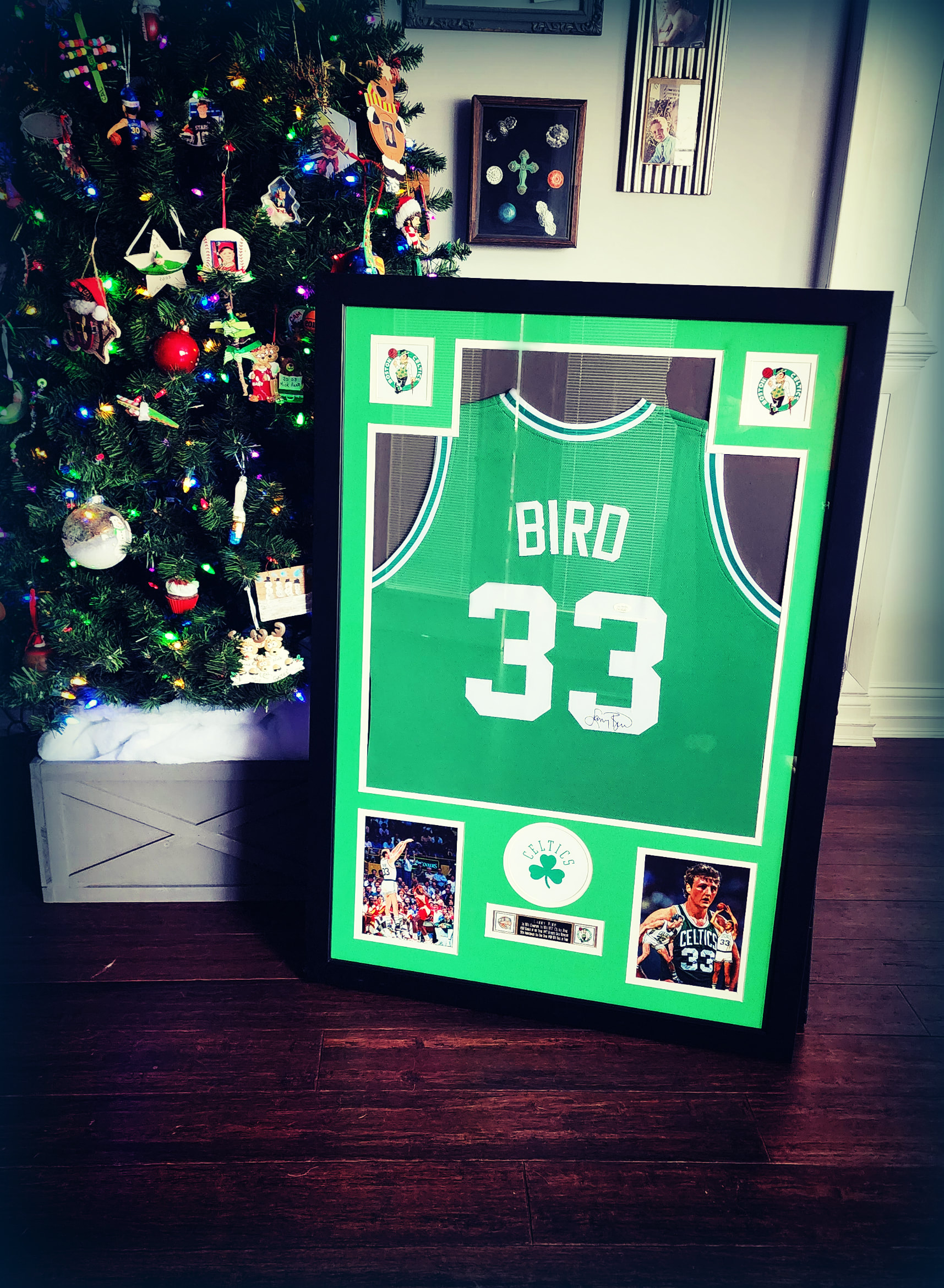 Larry Bird Signed Custom White Pro-Style Basketball Jersey Bird+JSA IT
